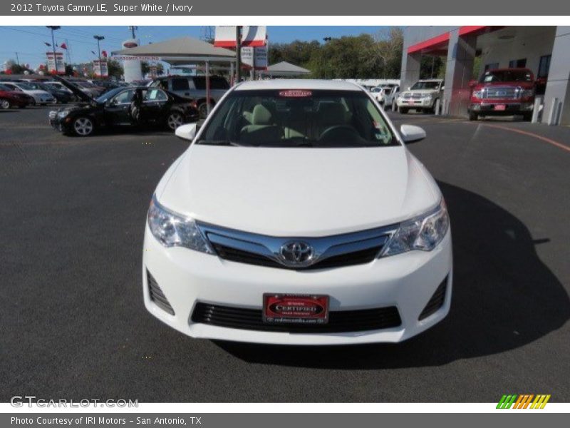 Super White / Ivory 2012 Toyota Camry LE