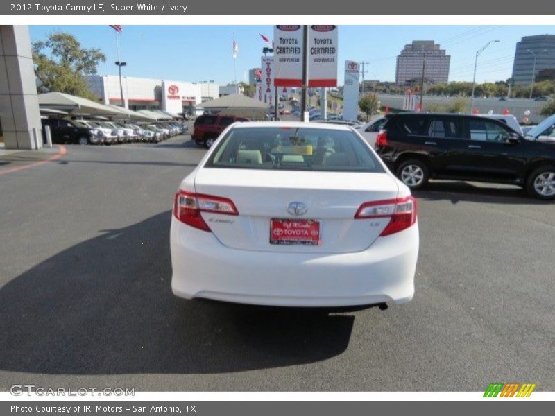 Super White / Ivory 2012 Toyota Camry LE