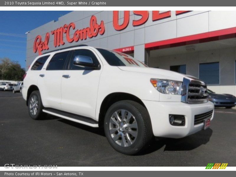 Super White / Graphite 2010 Toyota Sequoia Limited 4WD