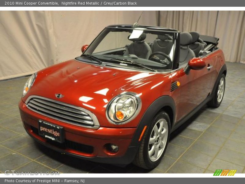 Nightfire Red Metallic / Grey/Carbon Black 2010 Mini Cooper Convertible