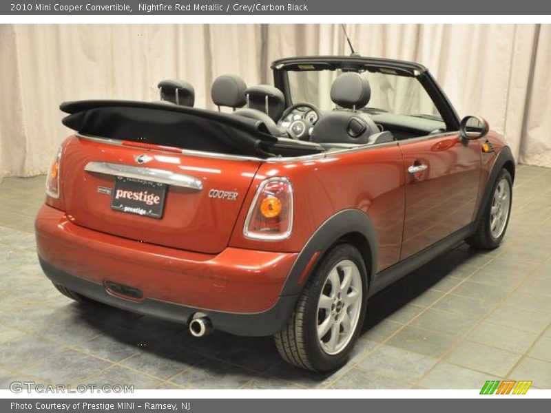 Nightfire Red Metallic / Grey/Carbon Black 2010 Mini Cooper Convertible