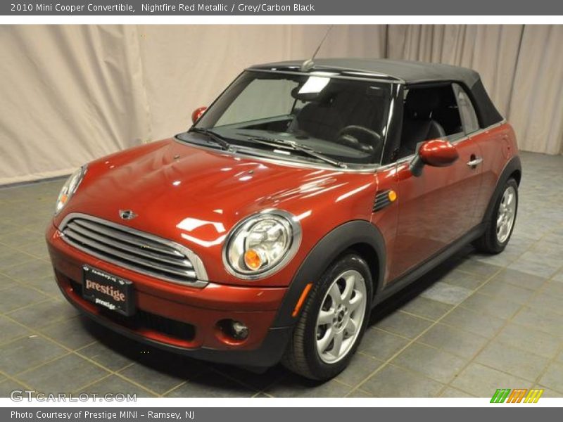 Nightfire Red Metallic / Grey/Carbon Black 2010 Mini Cooper Convertible