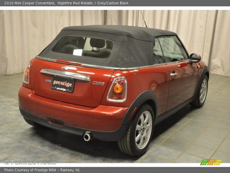 Nightfire Red Metallic / Grey/Carbon Black 2010 Mini Cooper Convertible