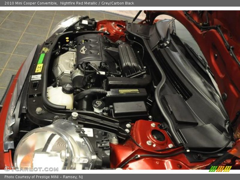 Nightfire Red Metallic / Grey/Carbon Black 2010 Mini Cooper Convertible