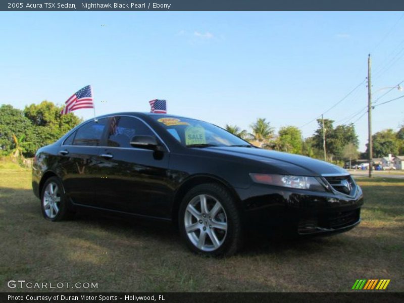 Nighthawk Black Pearl / Ebony 2005 Acura TSX Sedan