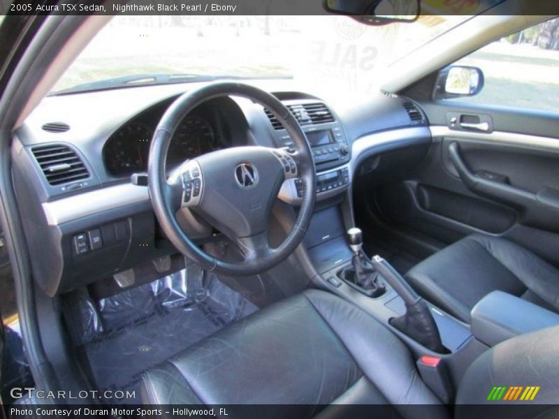  2005 TSX Sedan Ebony Interior