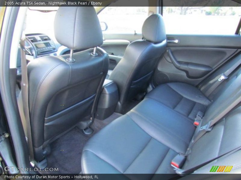 Rear Seat of 2005 TSX Sedan