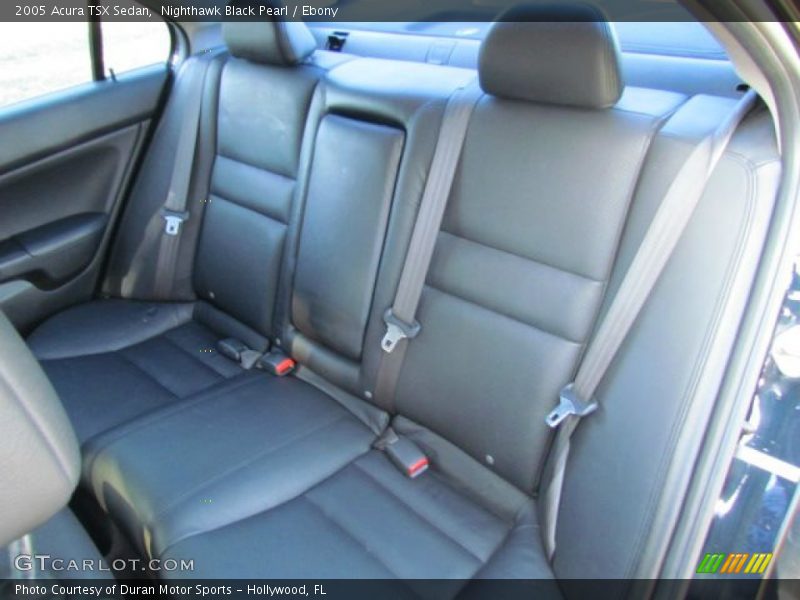 Rear Seat of 2005 TSX Sedan