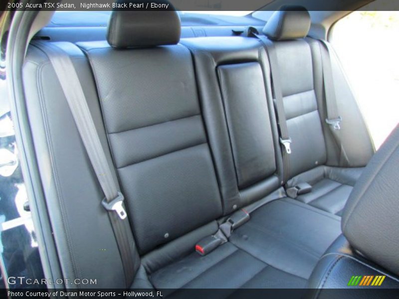 Rear Seat of 2005 TSX Sedan