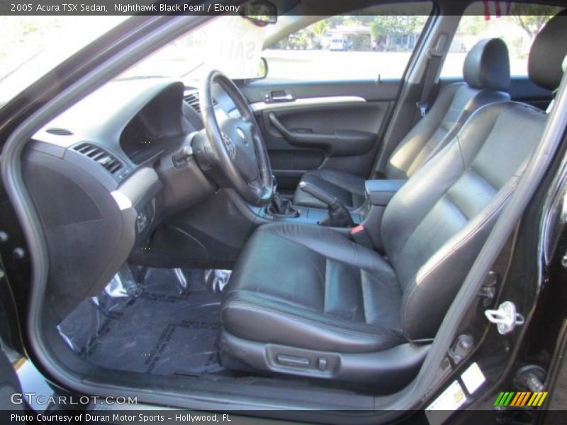  2005 TSX Sedan Ebony Interior