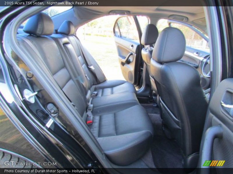 Rear Seat of 2005 TSX Sedan