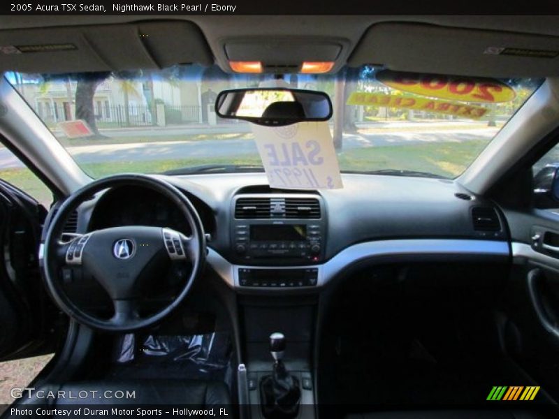 Nighthawk Black Pearl / Ebony 2005 Acura TSX Sedan