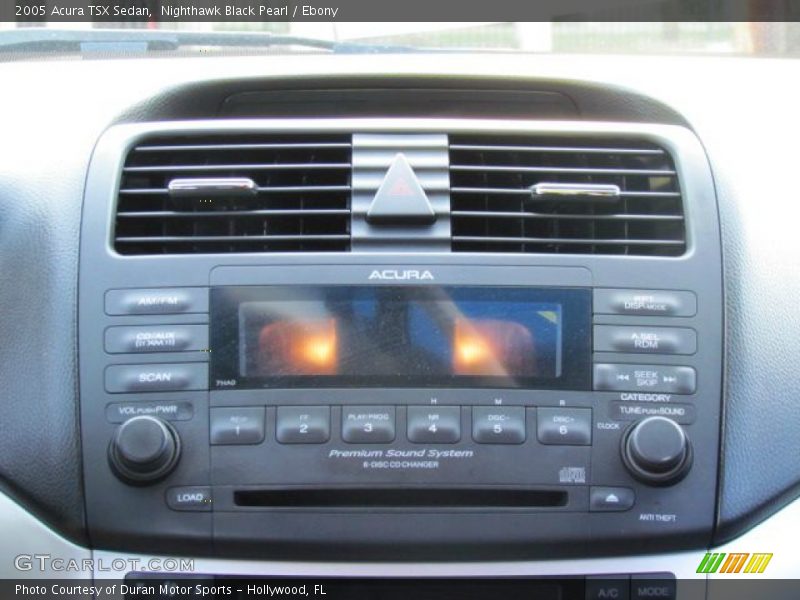 Controls of 2005 TSX Sedan