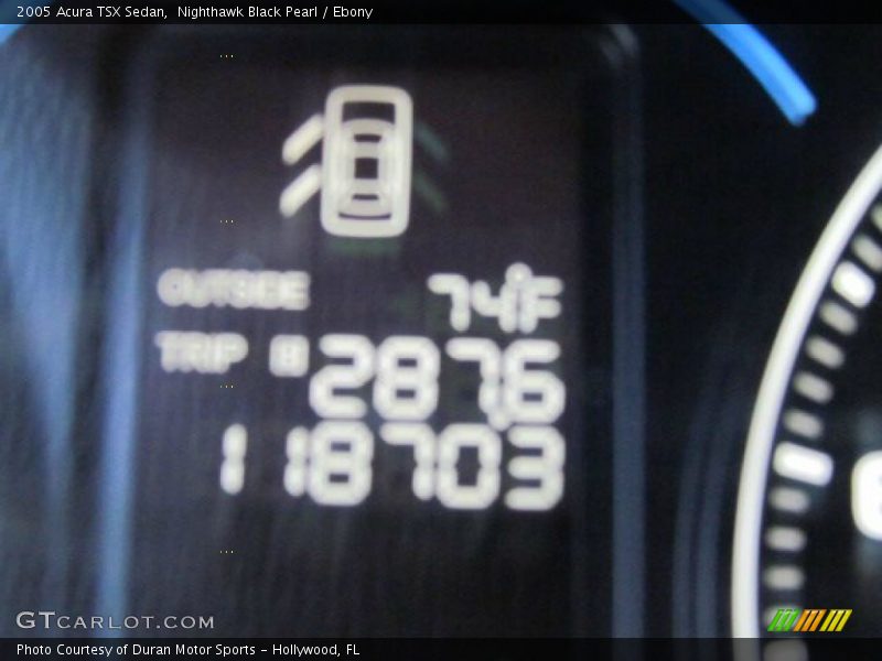 Nighthawk Black Pearl / Ebony 2005 Acura TSX Sedan