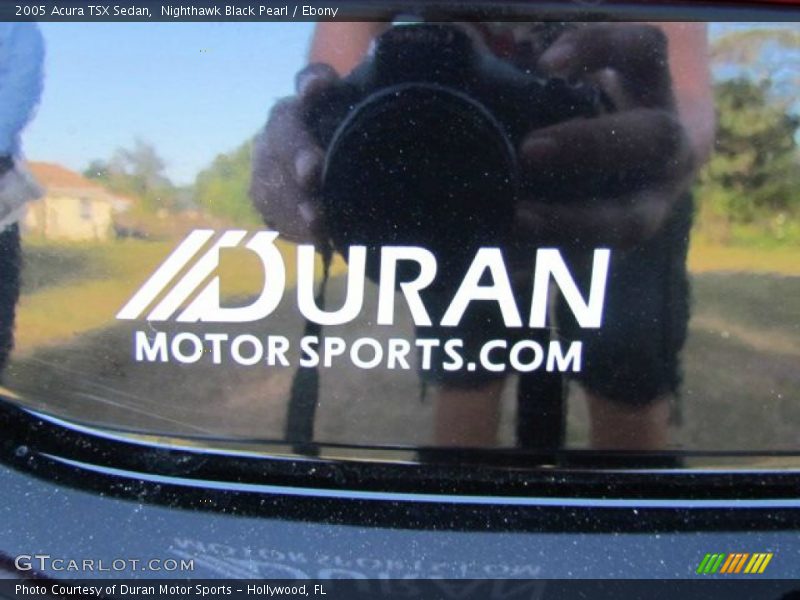 Nighthawk Black Pearl / Ebony 2005 Acura TSX Sedan