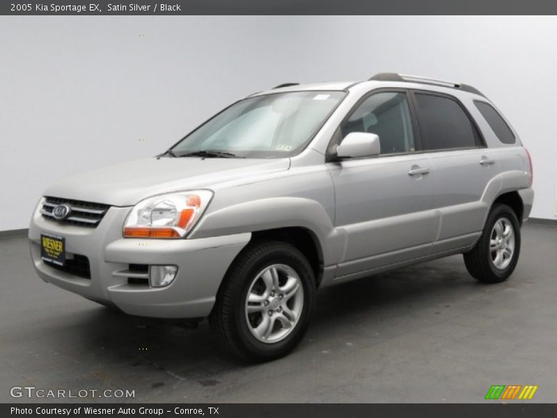 Satin Silver / Black 2005 Kia Sportage EX