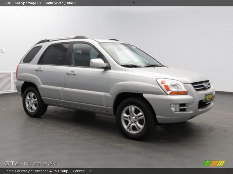 Satin Silver / Black 2005 Kia Sportage EX