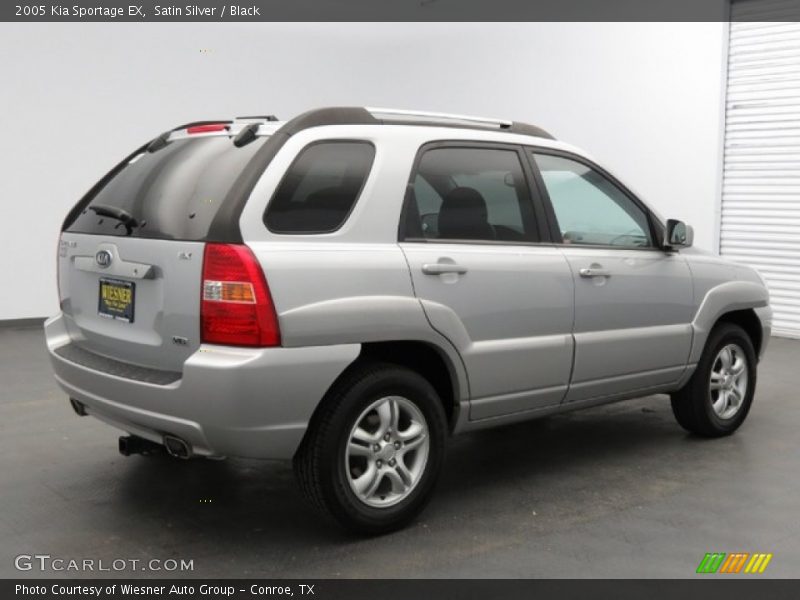 Satin Silver / Black 2005 Kia Sportage EX