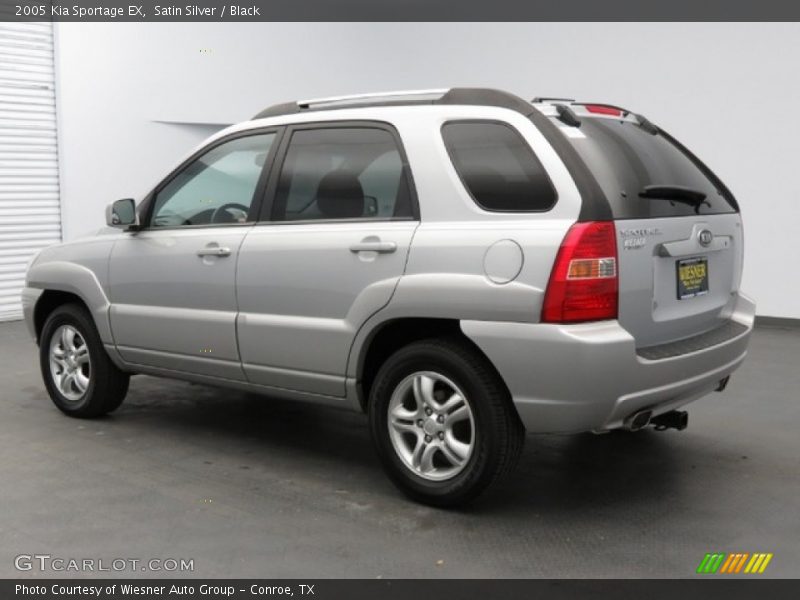 Satin Silver / Black 2005 Kia Sportage EX