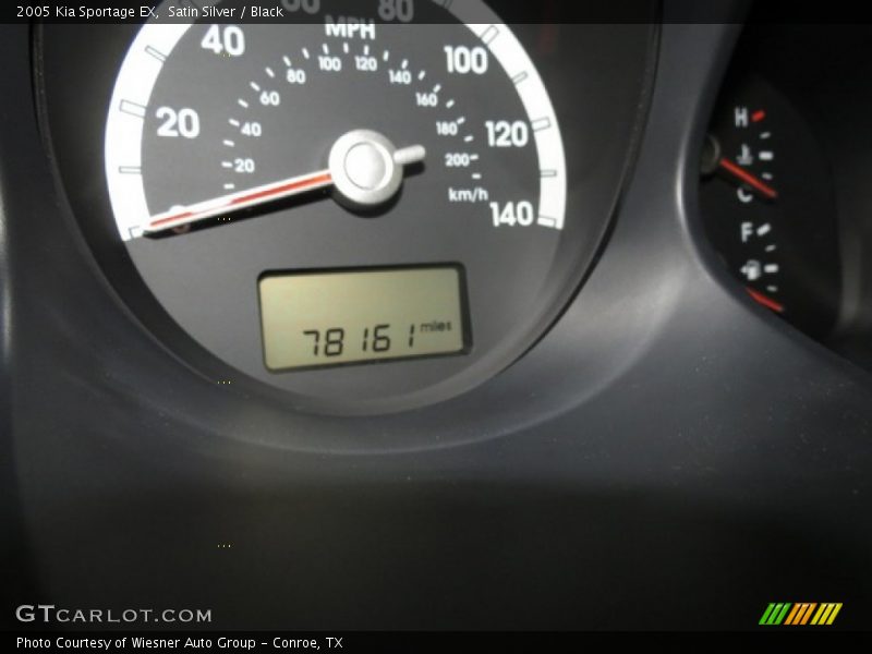 Satin Silver / Black 2005 Kia Sportage EX