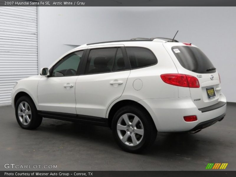 Arctic White / Gray 2007 Hyundai Santa Fe SE