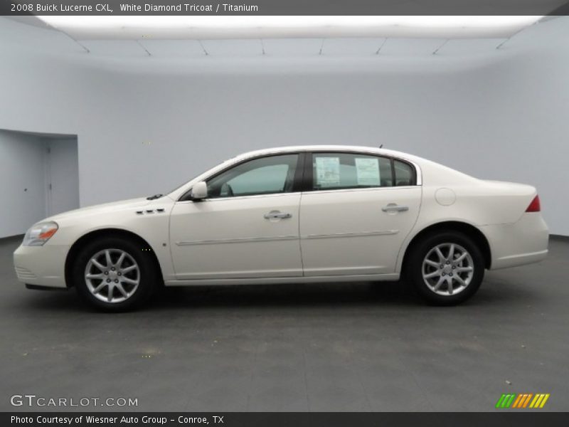 White Diamond Tricoat / Titanium 2008 Buick Lucerne CXL