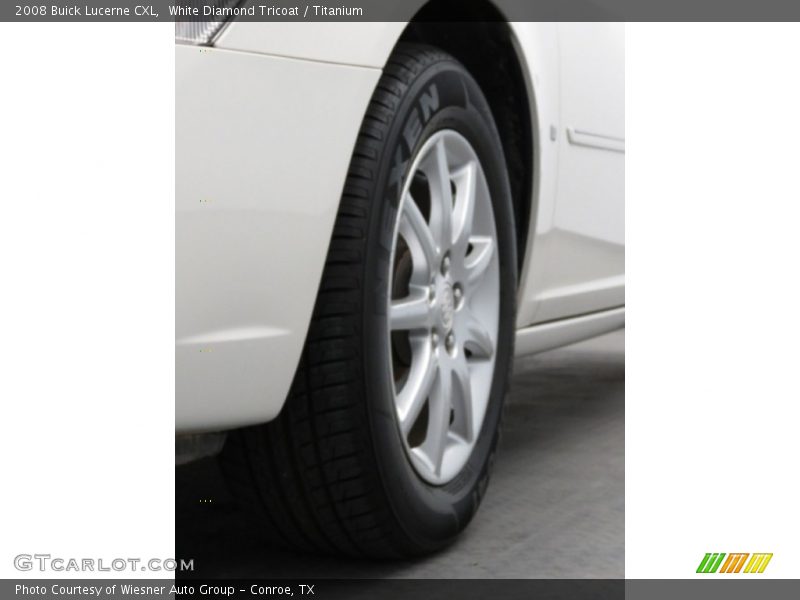 White Diamond Tricoat / Titanium 2008 Buick Lucerne CXL