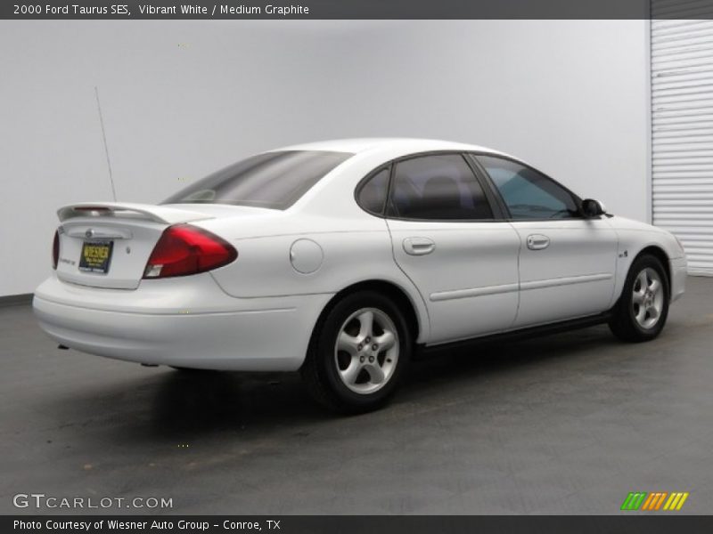 Vibrant White / Medium Graphite 2000 Ford Taurus SES