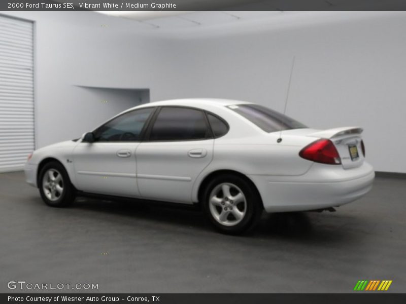 Vibrant White / Medium Graphite 2000 Ford Taurus SES