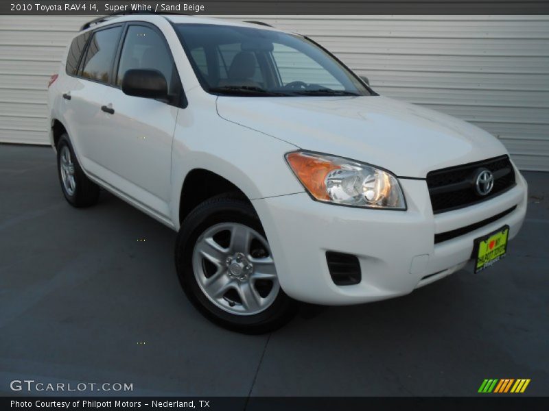 Super White / Sand Beige 2010 Toyota RAV4 I4