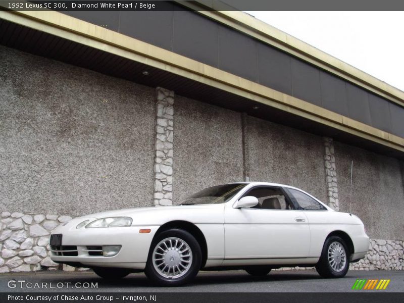 Diamond White Pearl / Beige 1992 Lexus SC 300