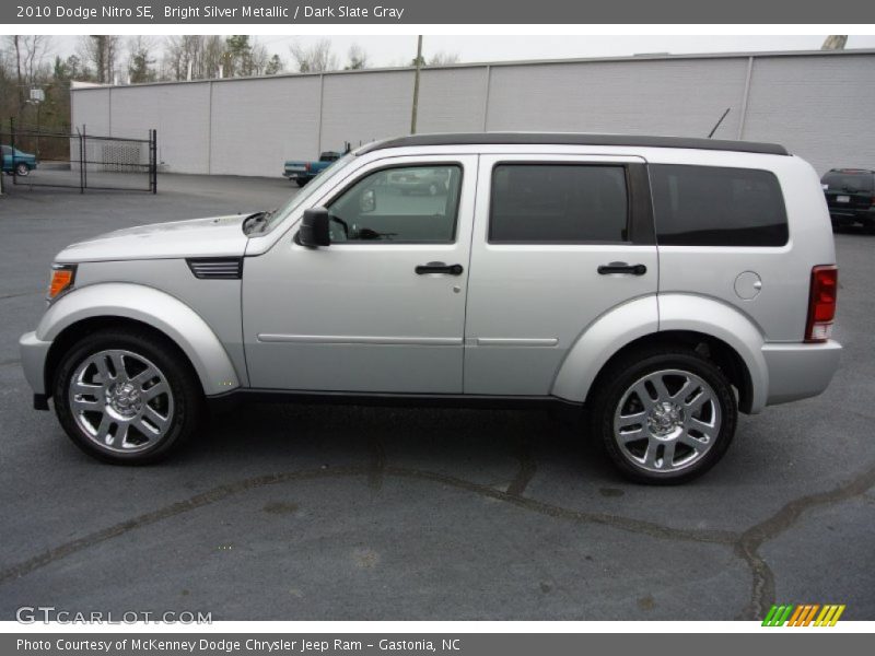 Bright Silver Metallic / Dark Slate Gray 2010 Dodge Nitro SE