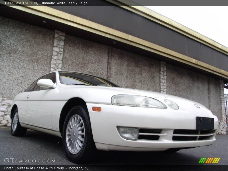 Diamond White Pearl / Beige 1992 Lexus SC 300