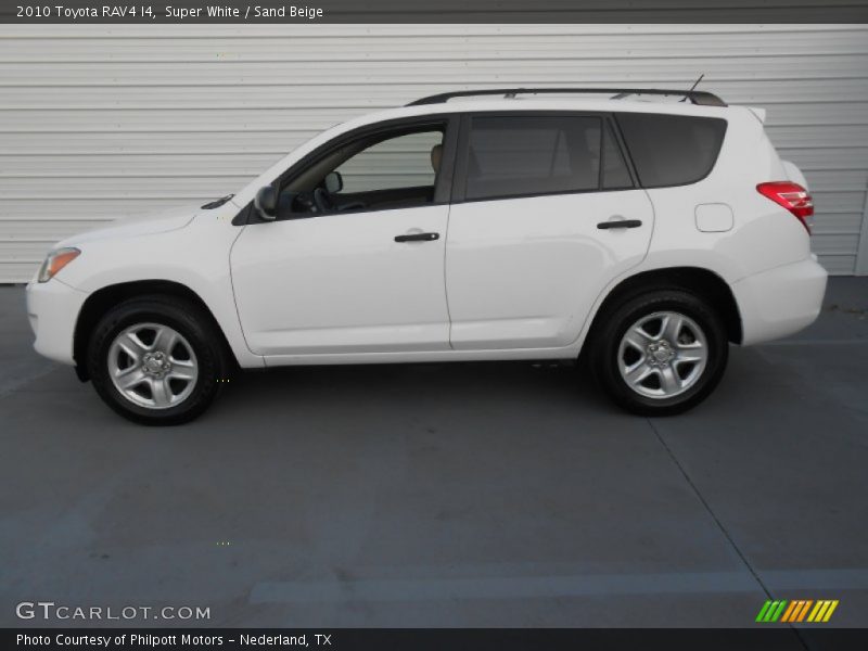 Super White / Sand Beige 2010 Toyota RAV4 I4