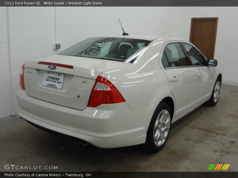 White Suede / Medium Light Stone 2011 Ford Fusion SE