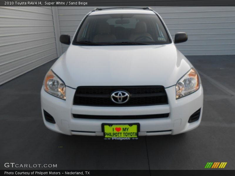 Super White / Sand Beige 2010 Toyota RAV4 I4