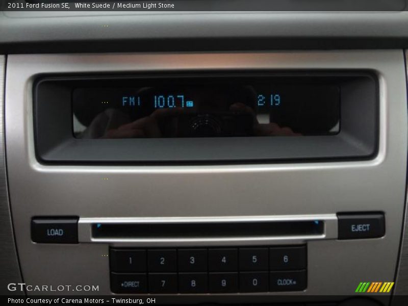 White Suede / Medium Light Stone 2011 Ford Fusion SE
