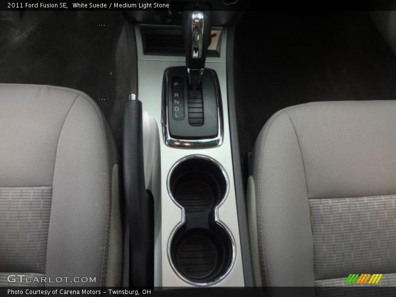 White Suede / Medium Light Stone 2011 Ford Fusion SE