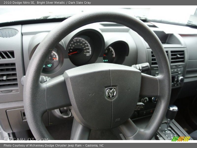 Bright Silver Metallic / Dark Slate Gray 2010 Dodge Nitro SE