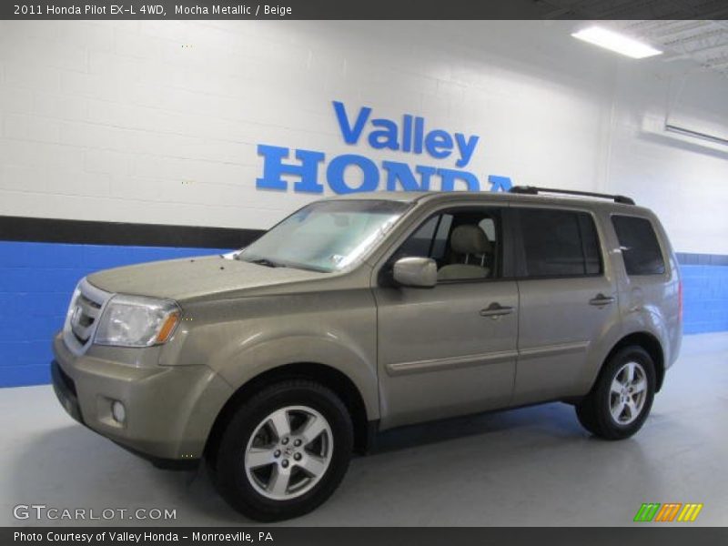 Mocha Metallic / Beige 2011 Honda Pilot EX-L 4WD