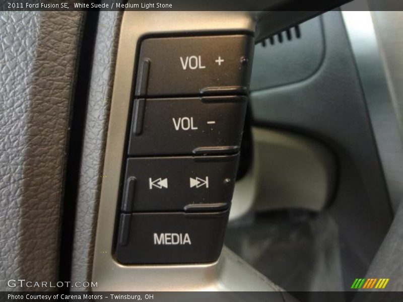 White Suede / Medium Light Stone 2011 Ford Fusion SE