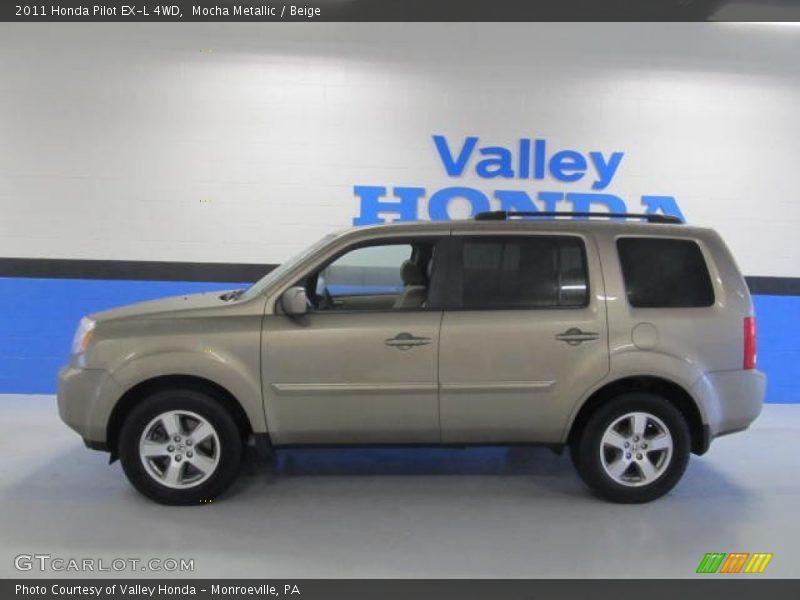 Mocha Metallic / Beige 2011 Honda Pilot EX-L 4WD
