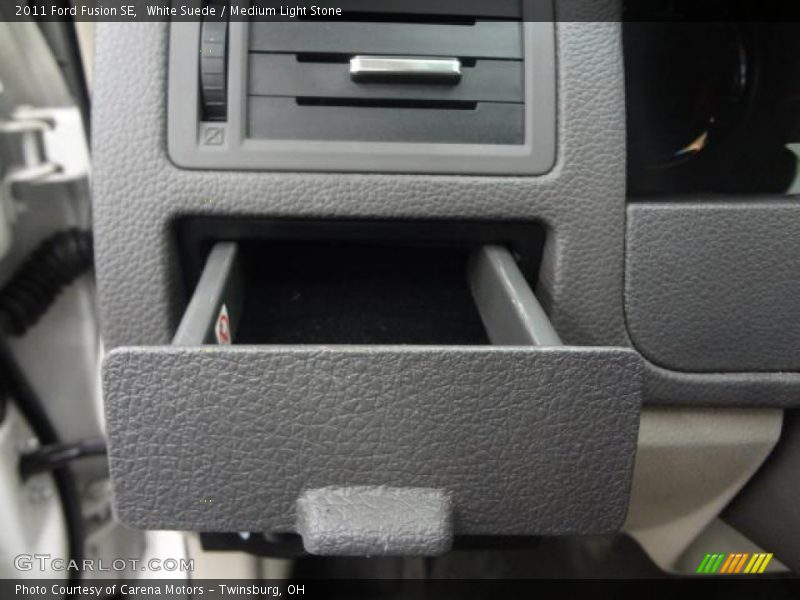 White Suede / Medium Light Stone 2011 Ford Fusion SE