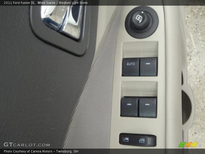 White Suede / Medium Light Stone 2011 Ford Fusion SE