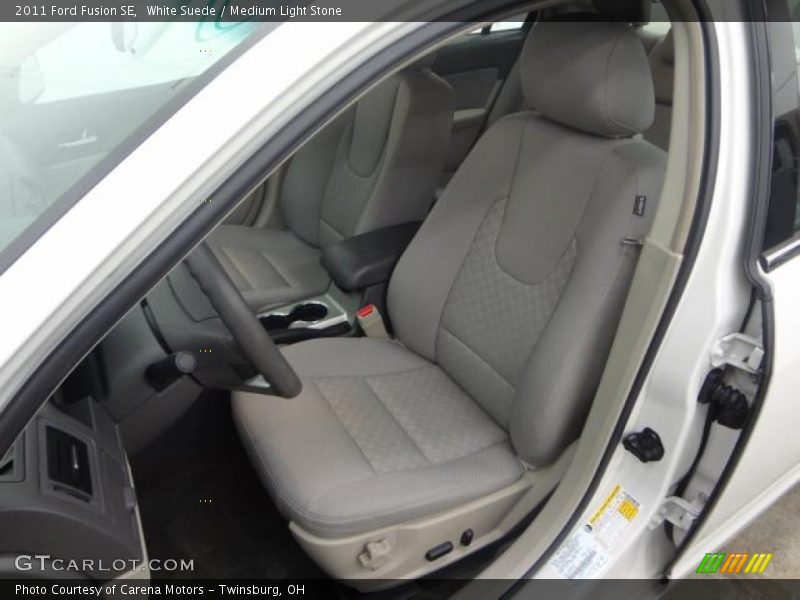 White Suede / Medium Light Stone 2011 Ford Fusion SE