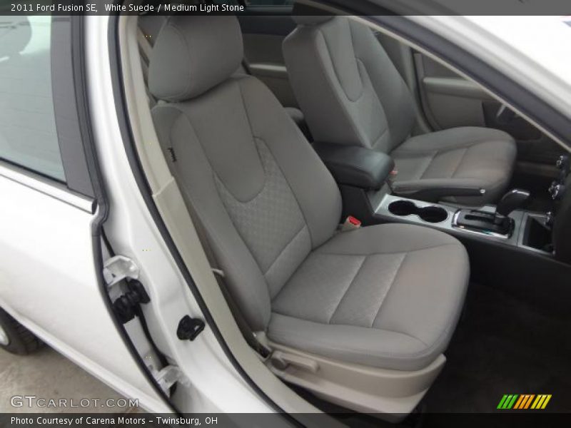 White Suede / Medium Light Stone 2011 Ford Fusion SE
