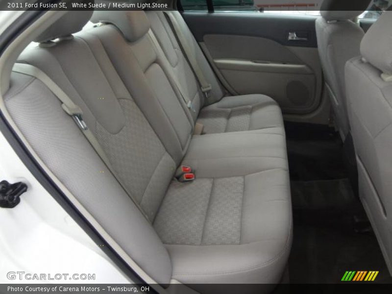 White Suede / Medium Light Stone 2011 Ford Fusion SE