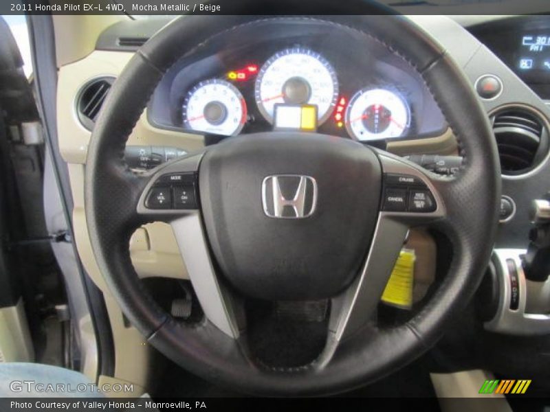Mocha Metallic / Beige 2011 Honda Pilot EX-L 4WD