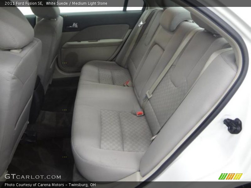White Suede / Medium Light Stone 2011 Ford Fusion SE