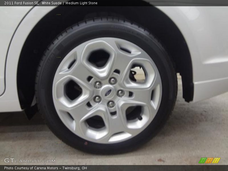 White Suede / Medium Light Stone 2011 Ford Fusion SE
